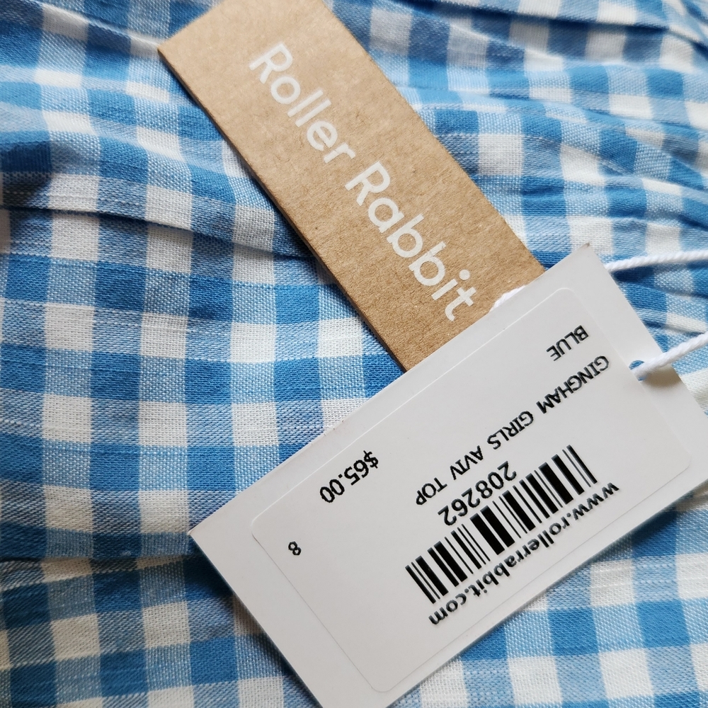 Roller Rabbit Gingham Aviv Top - Picture 4 of 5